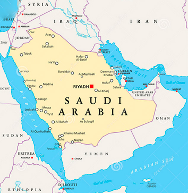 Interprétations Rêves arabie saoudite carte