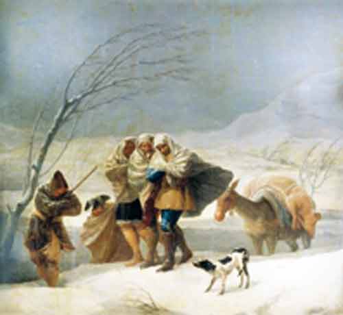 Signification Reves tempete-neige-Goya